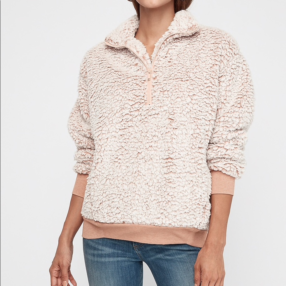 Sherpa Quarter Zip Sweatshirt